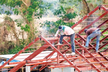 Çatı çelik Mimarlık inşaat altında