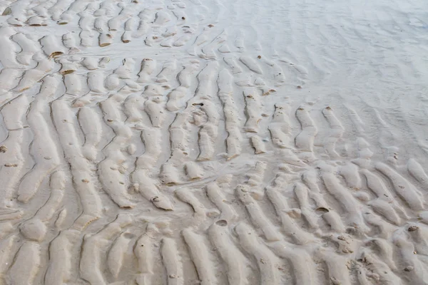 Texture curva di sabbia sulla spiaggia — Foto Stock