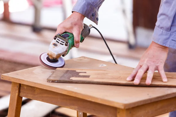 Carpenter plane wood for house construction — Stock Image Carpenter plane wood for house construction Royalty Free Stock Photos