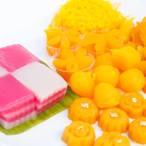 Delicious thai dessert set — Stock Photo, Image