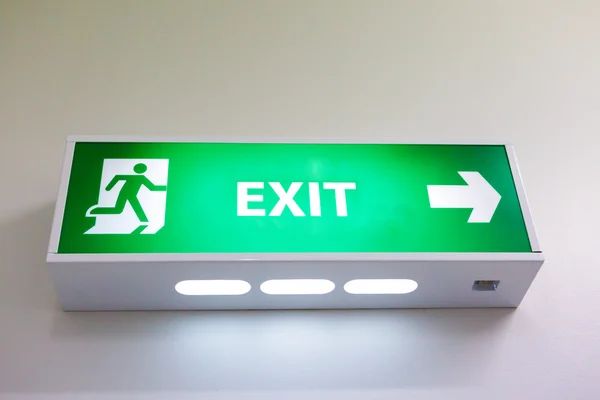 Fire exit sign — Stock Photo, Image