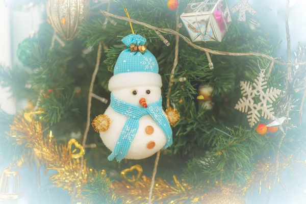 Christmas tree with christmas decorations — Stock Photo, Image