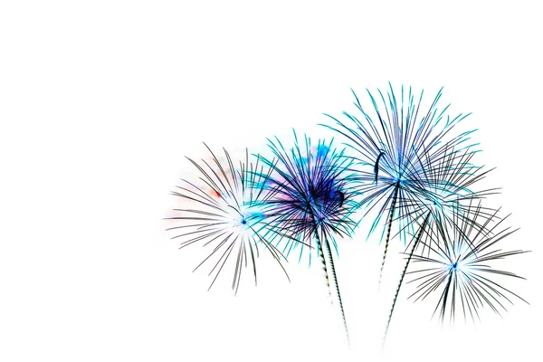 Kleurrijke vuurwerk licht — Stockfoto