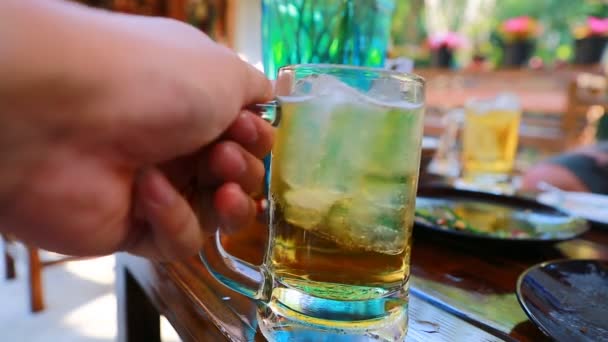 Clink ours verres et boisson — Video