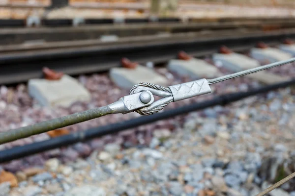 Câble élingue pour chemin de fer de soutien — Photo