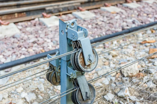 Câble élingue pour chemin de fer de soutien — Photo