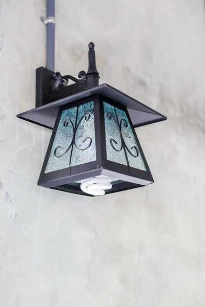 Lantern lamp on wall — Stock Photo, Image