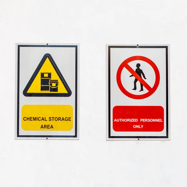 Safety signs board — Stock Photo, Image