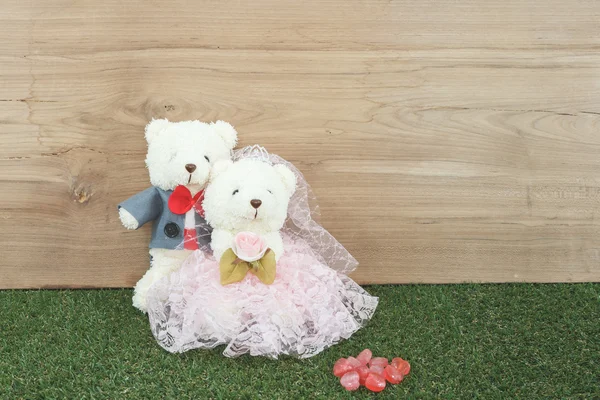 Romantic toy bears — Stock Photo, Image