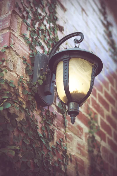 Lantern on wall — Stock Photo, Image