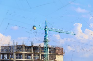 Şantiye ile gök