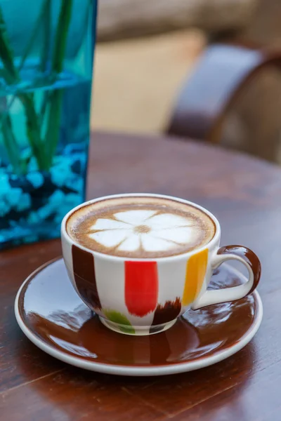 Latte coffee cup — Stock Photo, Image