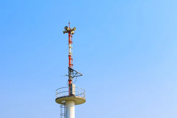 Señal de torre altavoz de advertencia —  Fotos de Stock