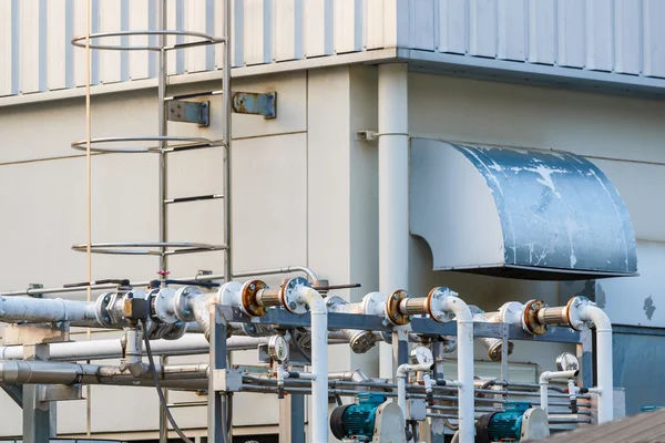 Pipe for air control in factory — Stock Photo, Image