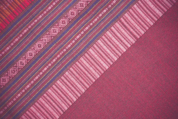 Motif de tissu de soie thaï — Photo