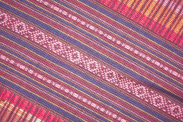 Motif de tissu de soie thaï — Photo