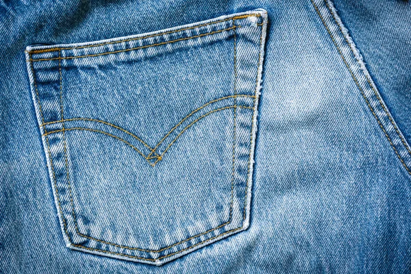 Jeans texture de poche — Photo