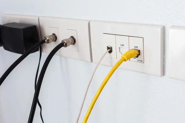 Kabel paneel voor nieuw huis — Stockfoto