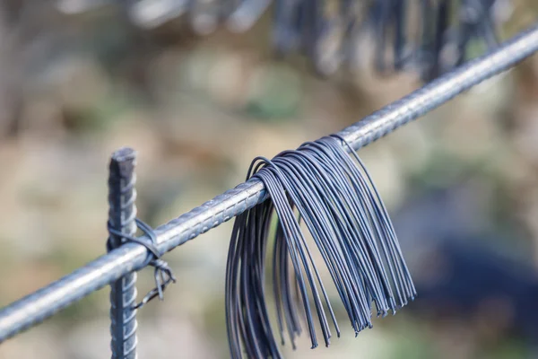 Staaldraad voor bouw baan — Stockfoto