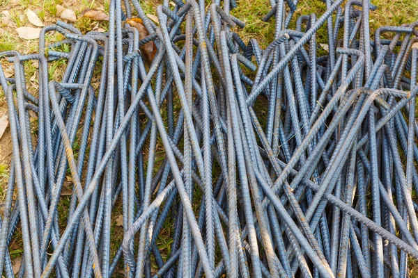 Stalen staaf voor bouw baan — Stockfoto