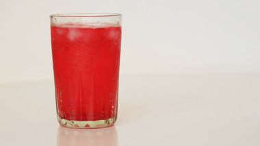 Buzlu limonata makro görüntüleri