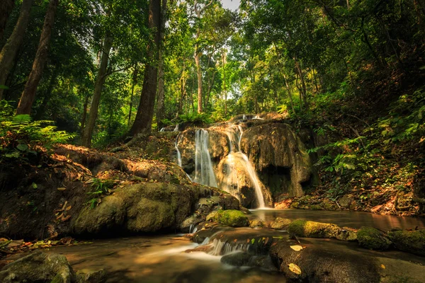 Wonderful waterfall in thailand, Pugang waterfall chiangrai — Stock Photo, Image