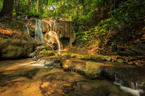 Wonderful waterfall in thailand, Pugang waterfall chiangrai — Stock Photo, Image