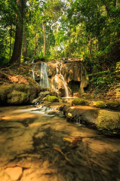 Wonderful waterfall in thailand, Pugang waterfall chiangrai — Stock Photo, Image