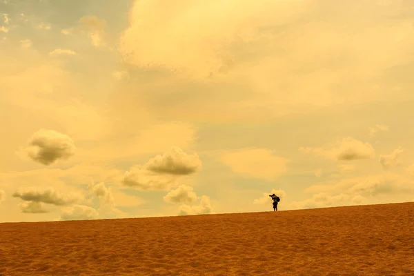 Sabbia vista deserto — Foto Stock