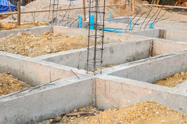 Fundament für Hausbau — Stockfoto