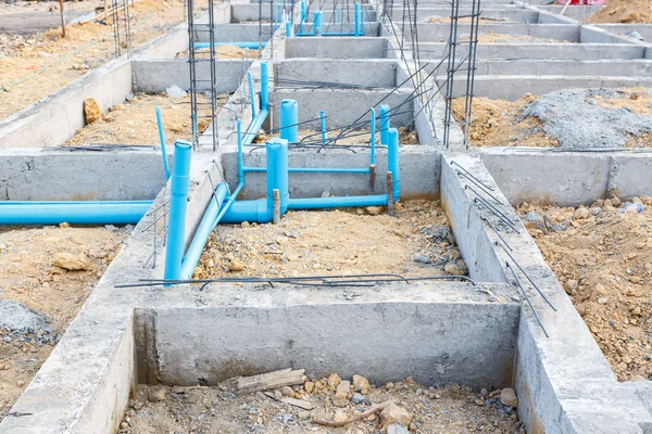 Foundation for house building — Stock Photo, Image