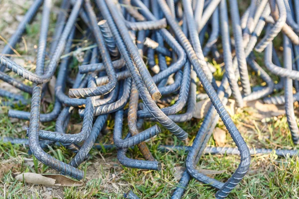 Tondino in acciaio per lavori di costruzione — Foto Stock