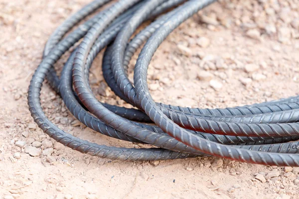 Tondino in acciaio per lavori di costruzione — Foto Stock