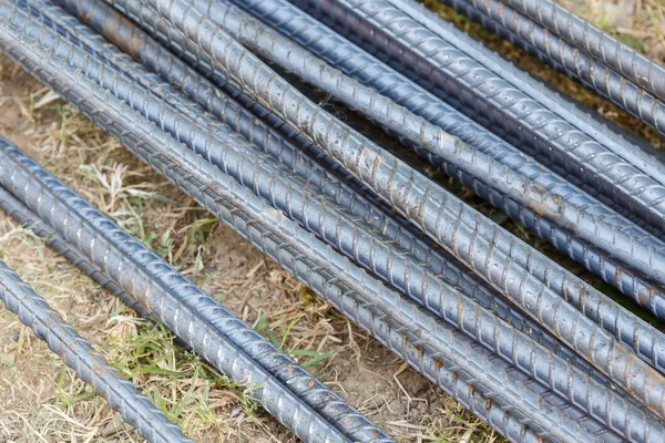 İnşaat işi için çelik çubuk — Stok fotoğraf
