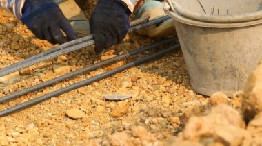 işçi bükme ve paket çelik inşaat işi için