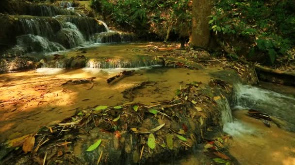 Cascadă minunată în Thailanda — Videoclip de stoc