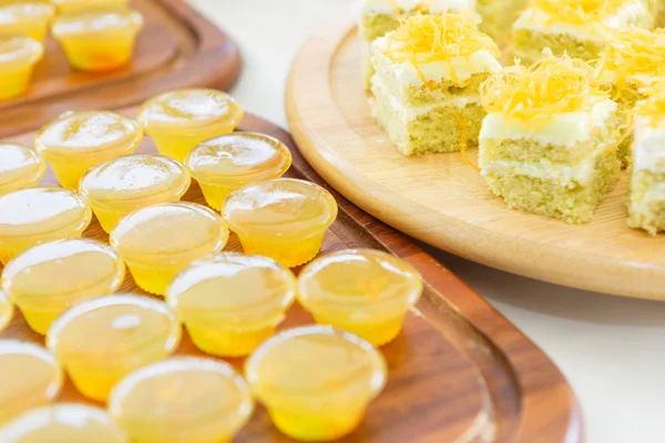 Thai Dessert mit Kuchen — Stockfoto