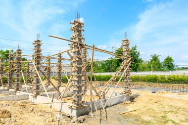 ev yapımı için somut ayağı kalıp