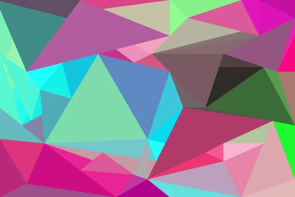 カラフルな多角形の背景 — ストック写真