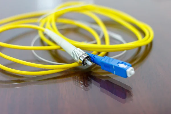 Fiberoptisk kabel för network system — Stockfoto
