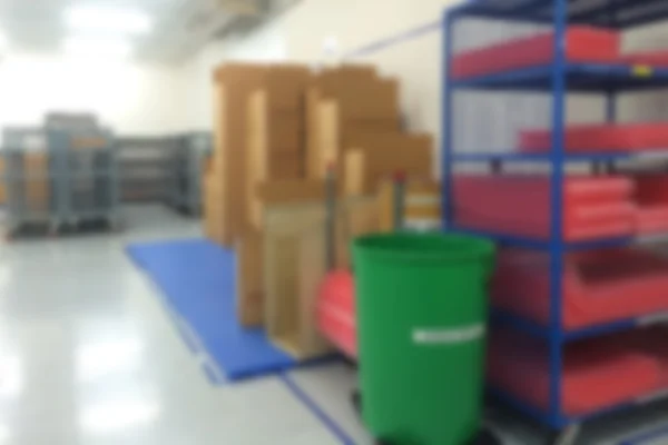 Warehouse in factory blurred — Stock Photo, Image