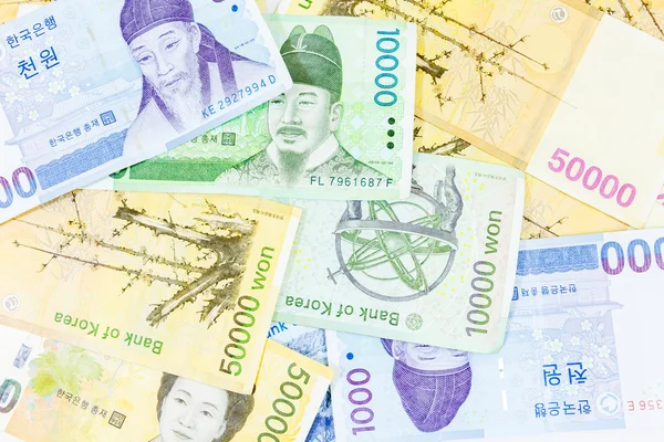 Κορέα χρήματα φόντο — Φωτογραφία Αρχείου