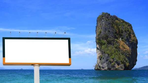 Blank billboard for advertising — Stock Photo, Image