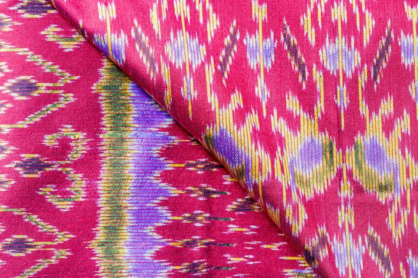 Motif de tissu de soie thaï — Photo