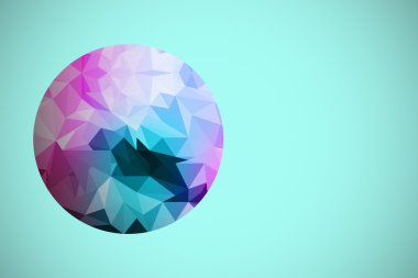 renkli çokgen arka plan