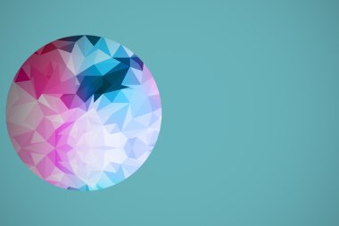 renkli çokgen arka plan