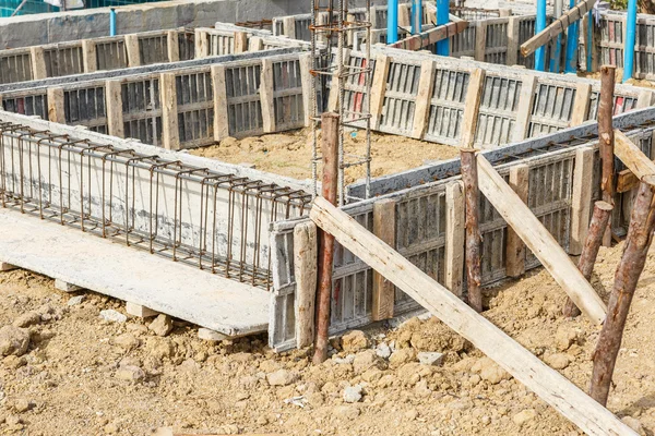 Stalen staaf voor bouw baan — Stockfoto