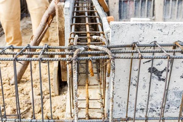 Varilla de acero para trabajos de construcción — Foto de Stock