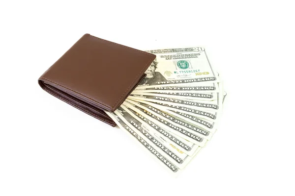 Dollars money in wallet — Stock Photo, Image