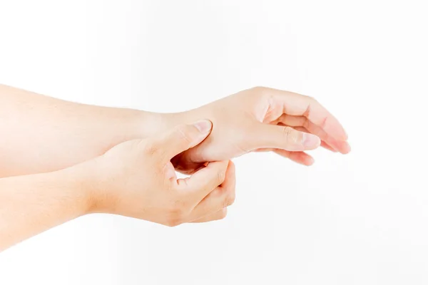 Persona con lesión en la mano —  Fotos de Stock